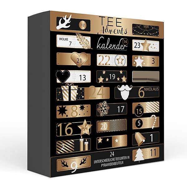 Tee-Adventskalender "Goldene Weihnachten"