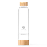 Glastrinkflasche für Kristallsteine zum selber befüllen