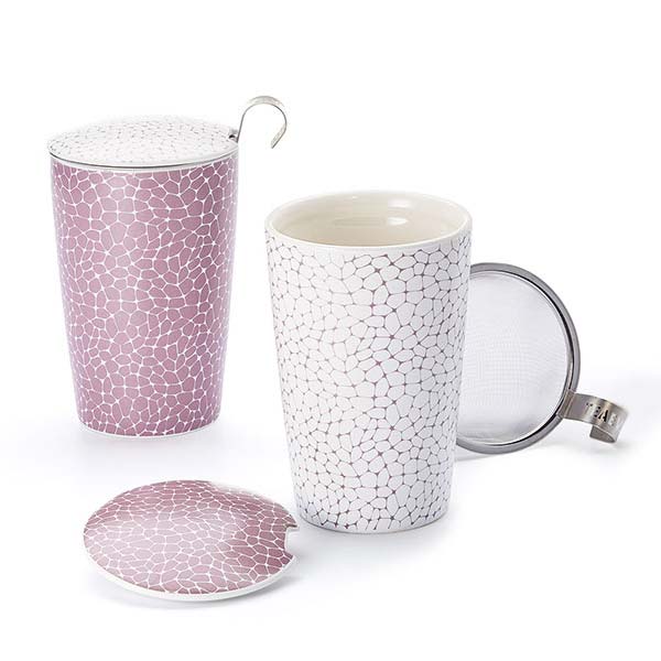 Kräutertasse "Stones Lilac" - 2 Stück - 2-fach sortiert von TEAEVE