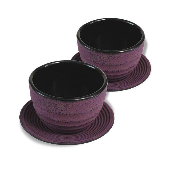 Teacup Eisenguss 0.12l  - Lila - Set a 2 Stück