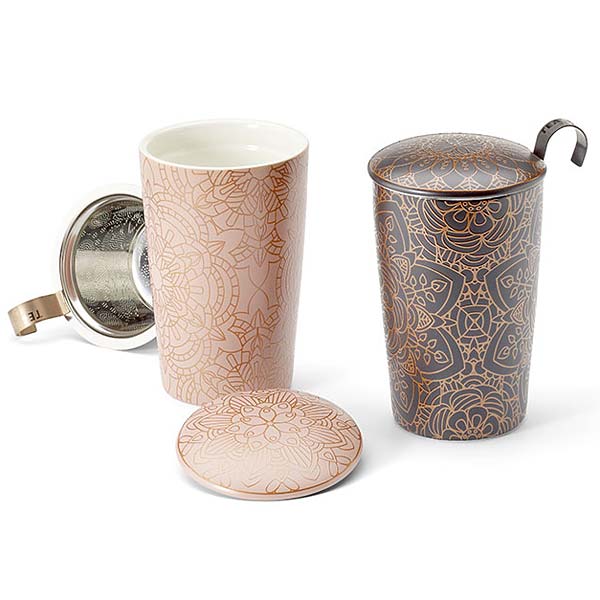 Kräutertasse "Mandala" - 2 Stück - 2-fach sortiert von TEAEVE