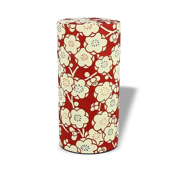 Dose 200g - Rot mit Blumen