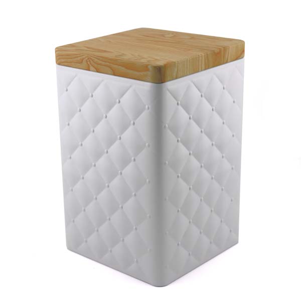 Teedose Quadrat Classic - weiss