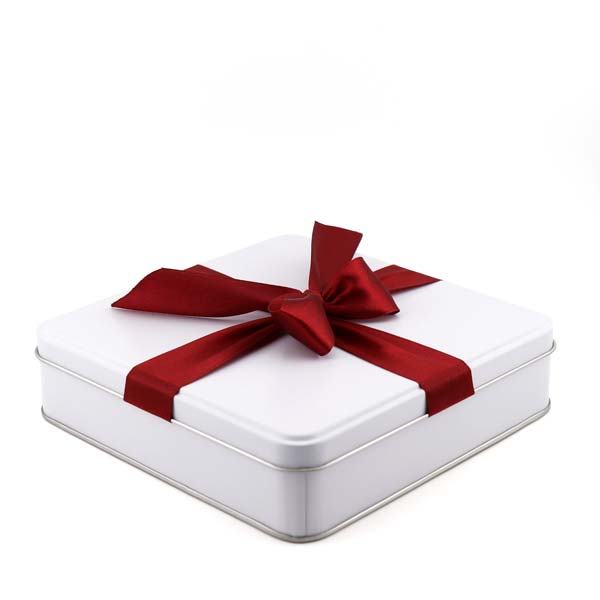 Geschenkdose mit echter Schleife - gross