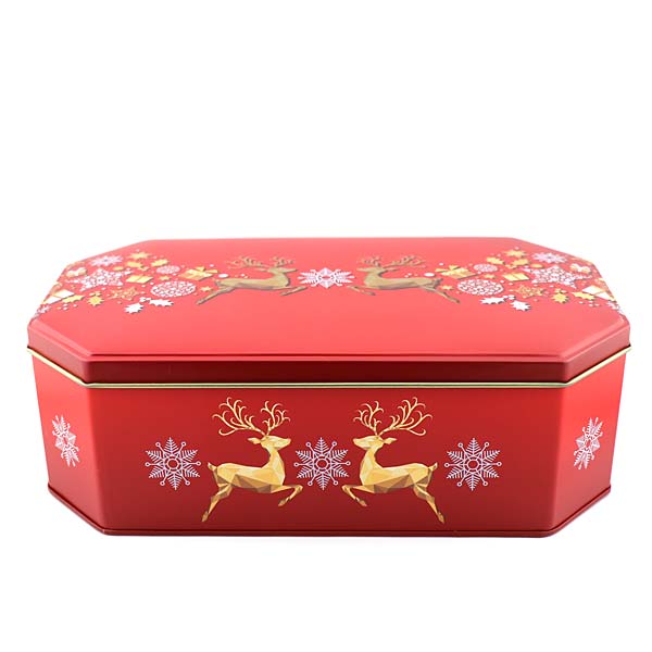 Keksdose - Elchtruhe - rot