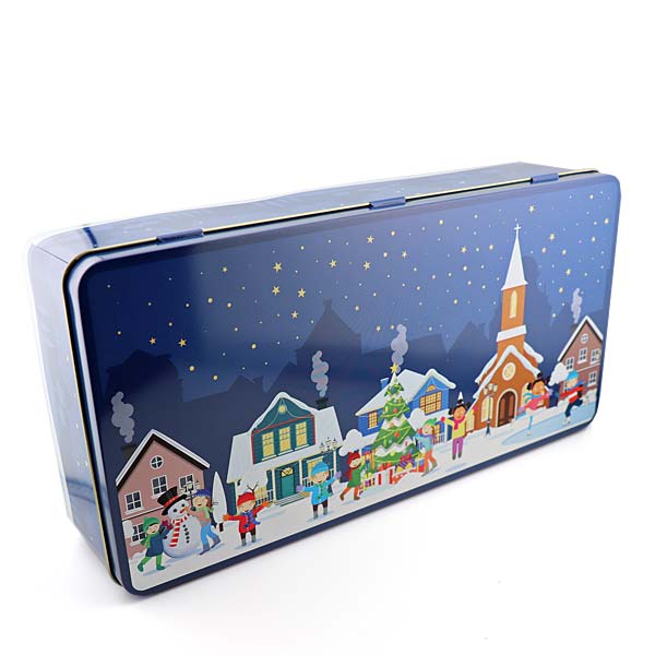 Keksdose - X.mas Town - blau